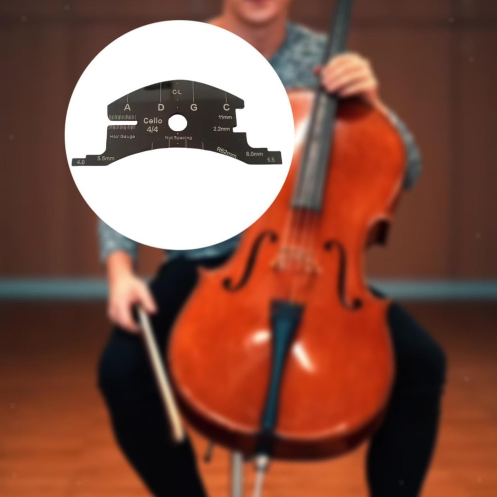 4/4 Cello Bridge Template Tool Compact Precision Replacement Reference Tool