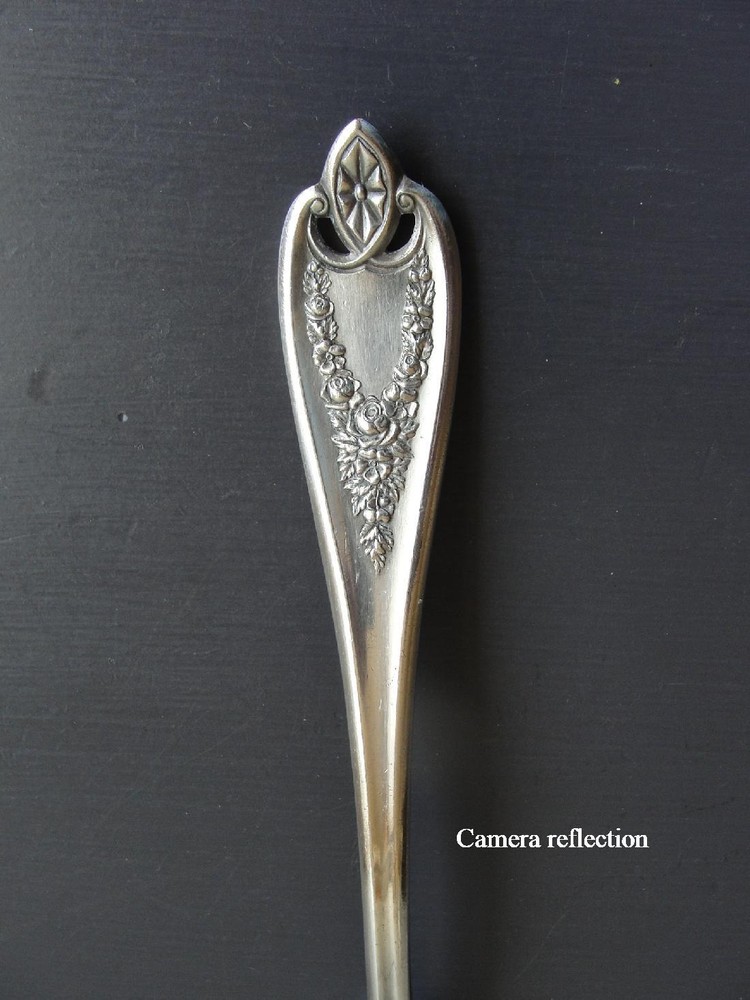 Silverplate Flatware Serving Meat Fork, Pastry, Large Serve Spoon Silver Plate