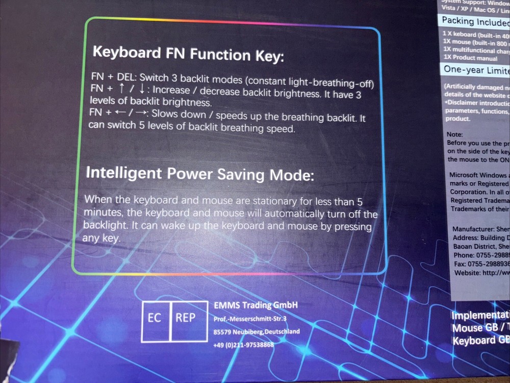 Pink Wireless keyboard & Mouse Set