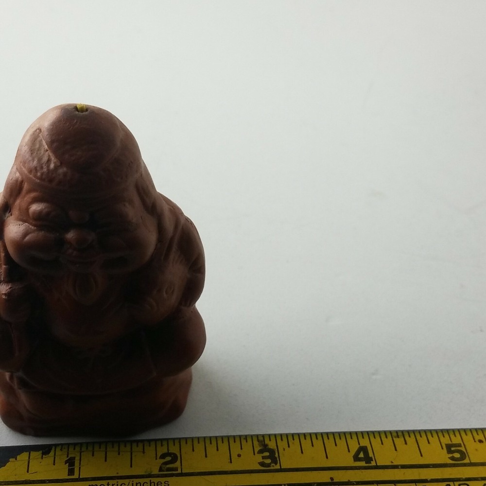 Smiling Buddha Ceramic Incense Burner
