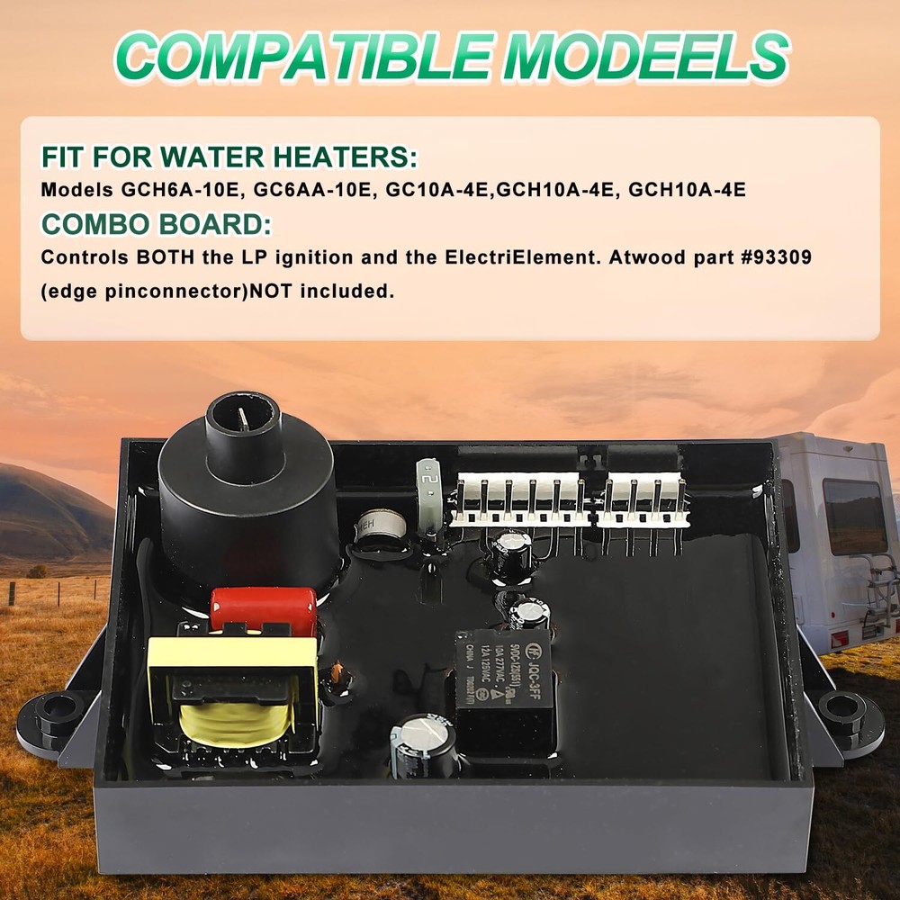 For Atwood 93851 91365 G9-EXT RV Water Heater Control Circuit Board Replacement