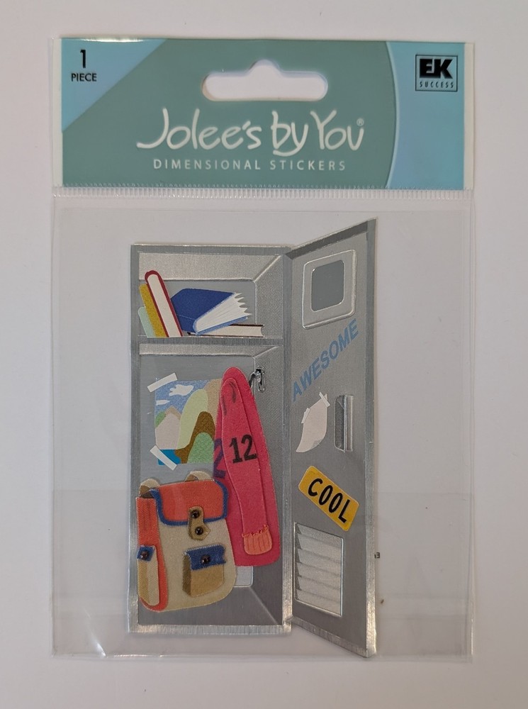 Jolee's Open Locker Middle High School Scrapbooking Sticker