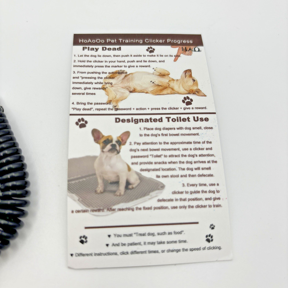 Pet Training Clicker with Wrist Strap - Dog Training Clicker Blue New