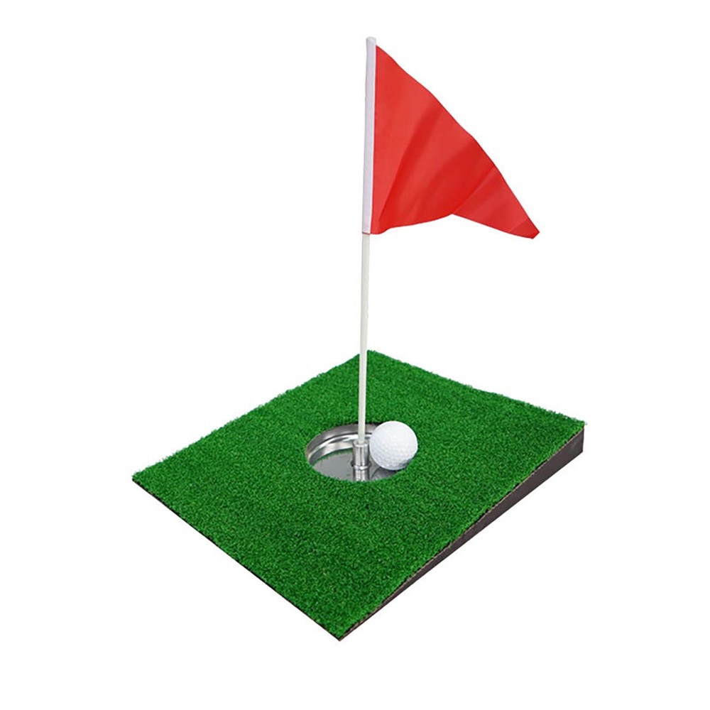 Golf Turf Mat Flagstick Practice Mat Golf Slope Practice Mat Backyard Golf Mat
