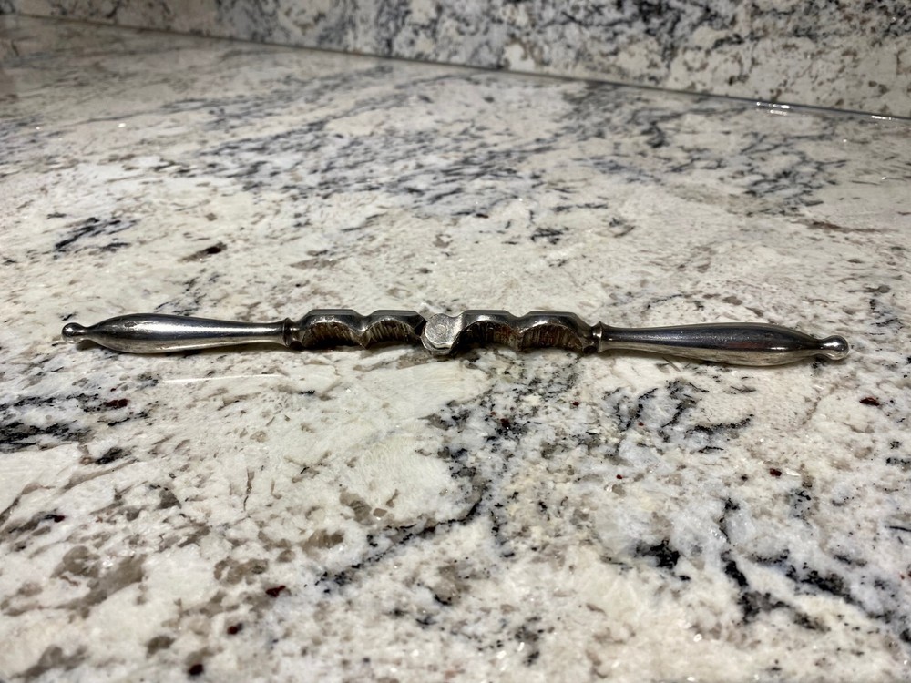 NUTCRACKER Vintage Silver Plated 19th Century Nut Cracker Walnut Almond Pecan