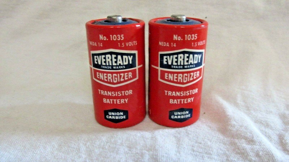 Vintage Eveready C Transistor Batteries