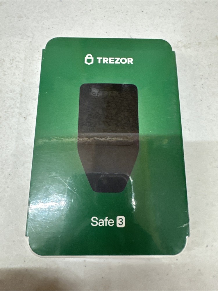 Trezor Safe 3 Crypto Hardware Wallet Secure Element Passphrase Black New