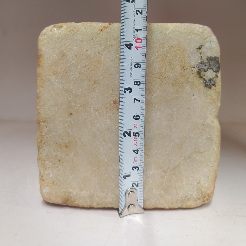 OLD MUGHAL WHITE MARBLE CARPET WEIGHTS COLLECTIBLE.
