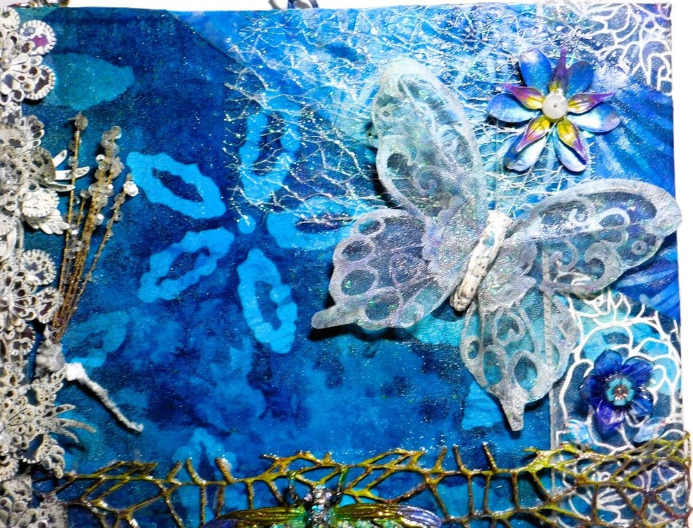 Unique Mixed Media Hanging Art Boards