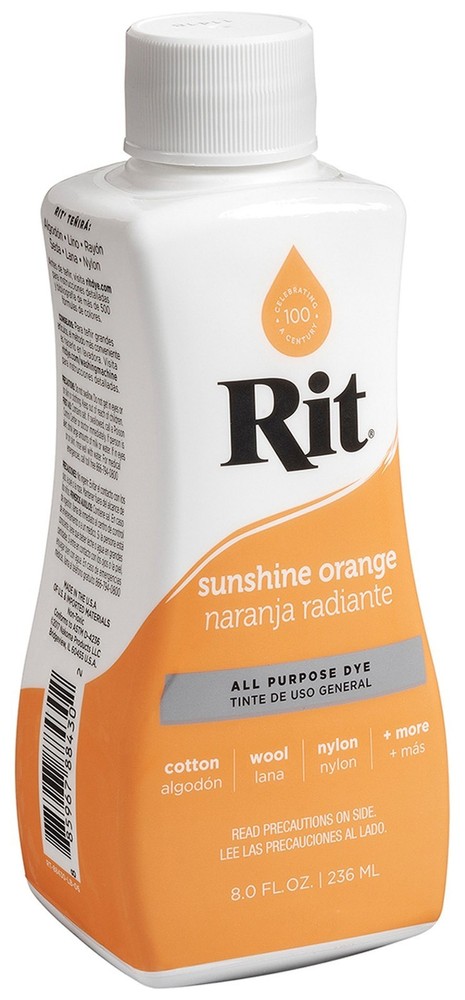 Rit Dye Liquid 8oz Sunshine Orange