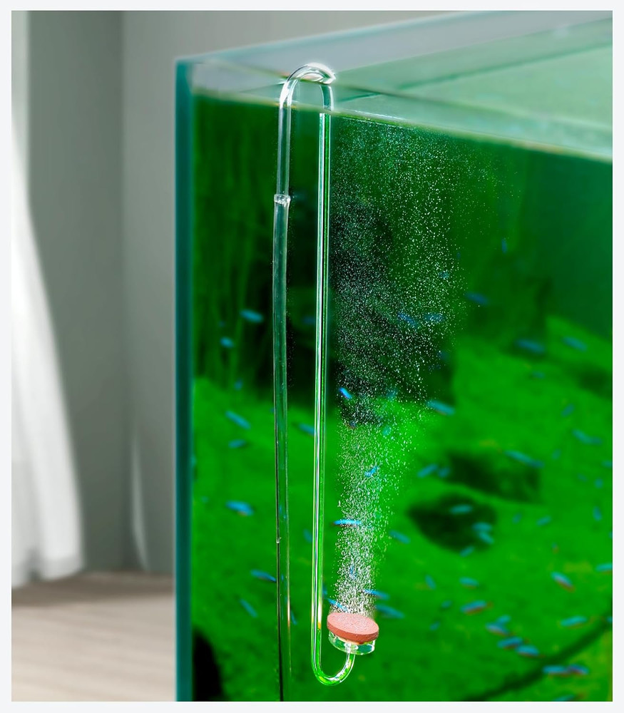 Acrylic CO2 Diffuser for Aquarium Planted Tank, Hooked Version-30Cm