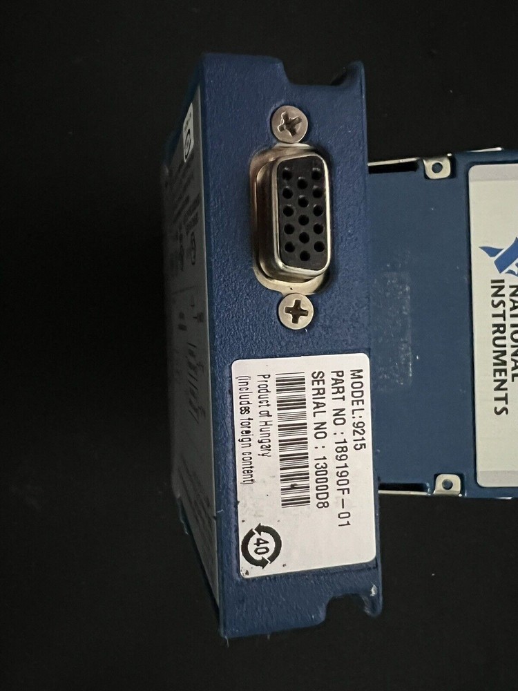 National Instruments NI-9215 cDAQ Analog Input Module, Simultaneous Sampling