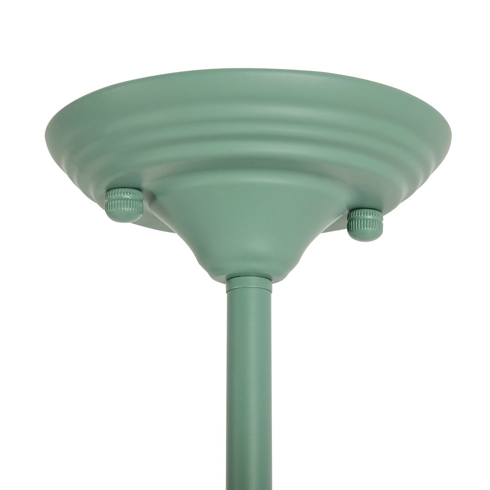 Mid Century Ceiling Light 4-Light Rounded Floral Shade Ceiling Chandelier