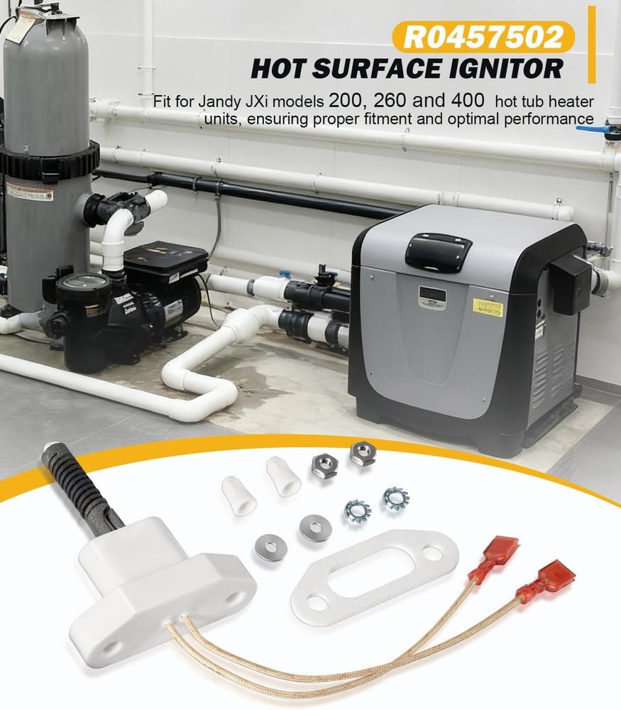 R0457502 Hot Surface Ignitor for Zodiac Jandy JXi 200 260 400 Hot Tub Pool Spa