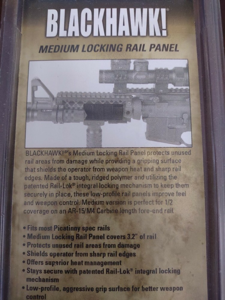 Blackhawk Medium Locking Rail Panel