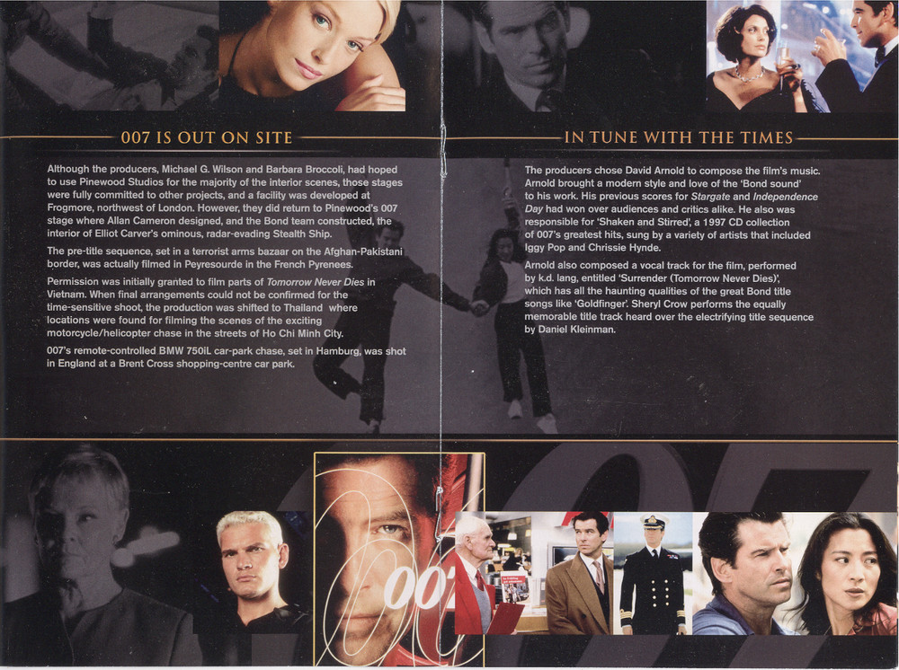 No Disc 007 Tomorrow Never Dies (2006) Ultimate Edition Information Booklet