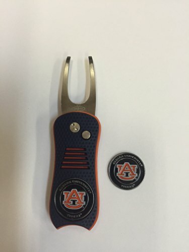 Auburn Tigers Switchblade Divot Tool, BONUS Marker, NEW Blu/Org