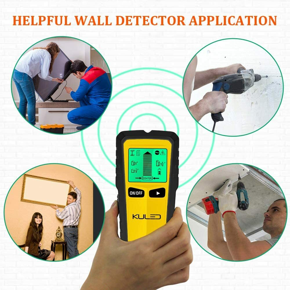 Stud Finder, 5 in 1 Multi-Function Wall Stud Sensor Detector with LCD Display