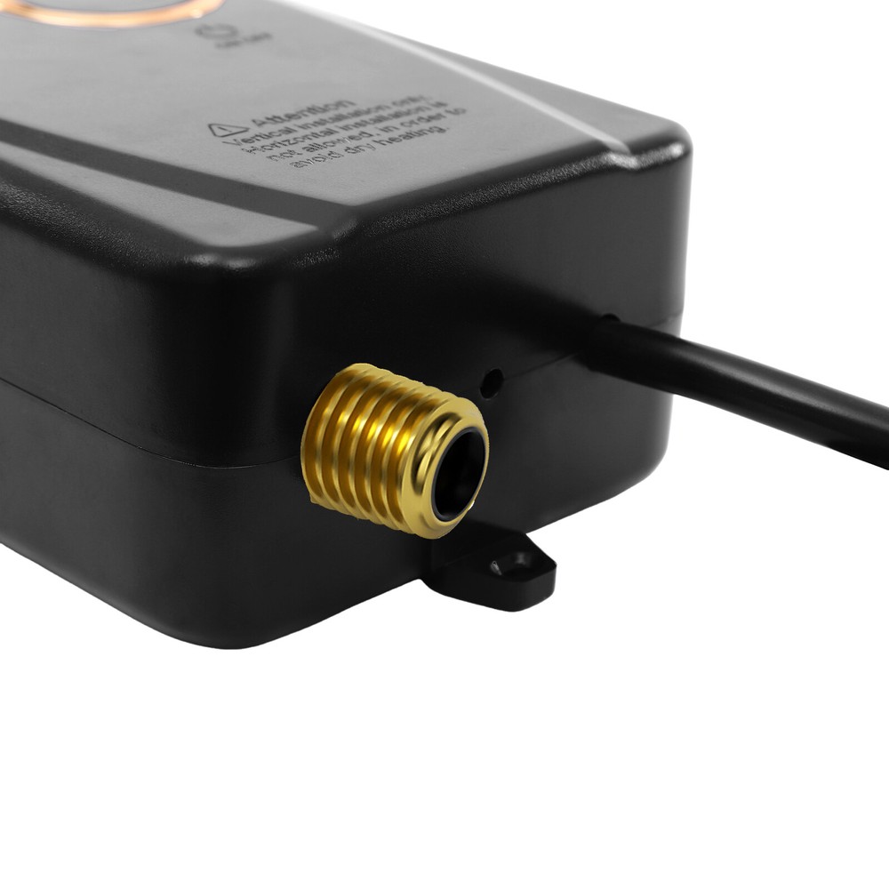 110V 3000W Black Instant Electric Hot Water Heater Wall Mounted 4.57*2.76*7.68in