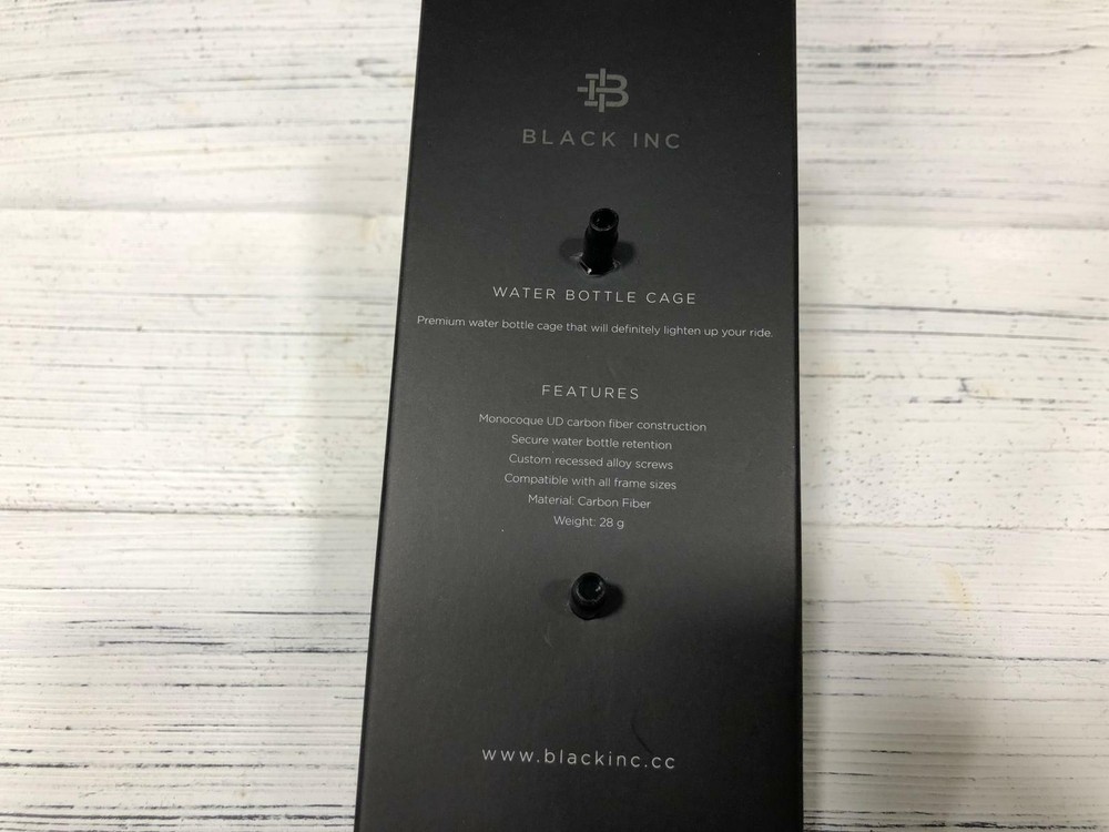 Black Inc Carbon Water Bottle Cage (Black)
