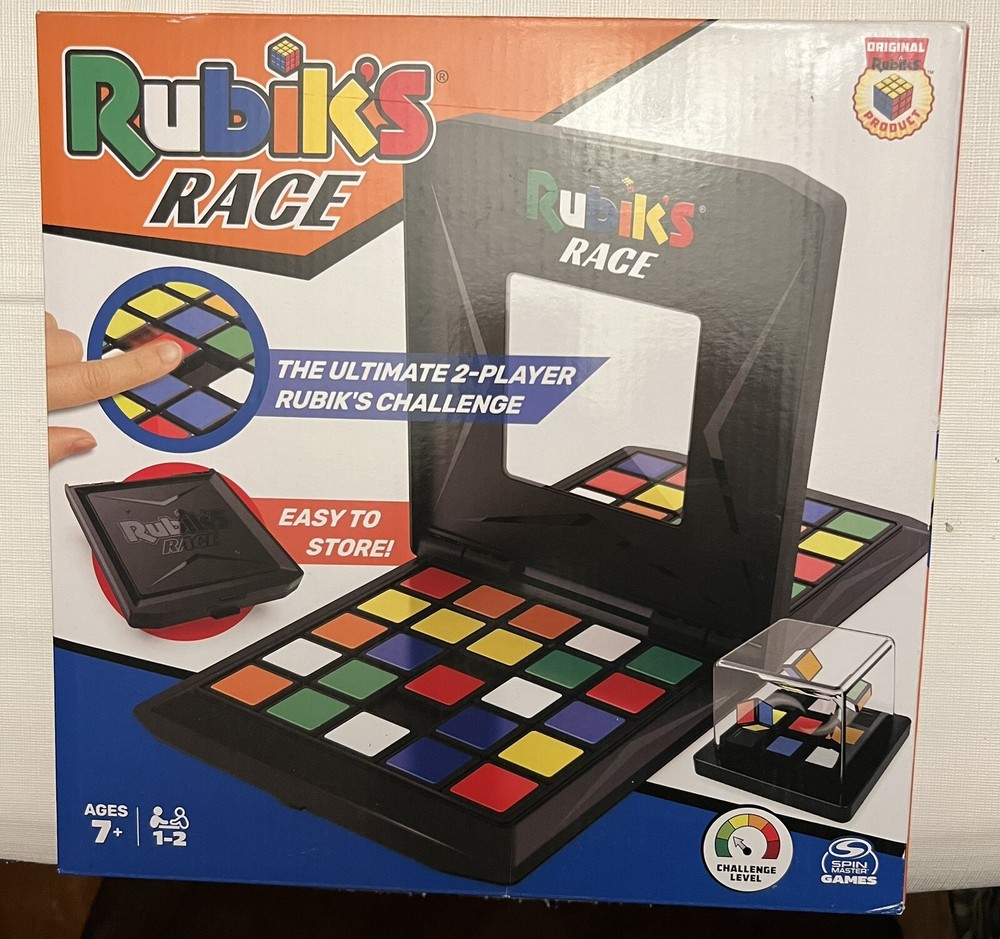 Rubiks Cube Race by Spin Master 1 or 2 Players Ages 7+