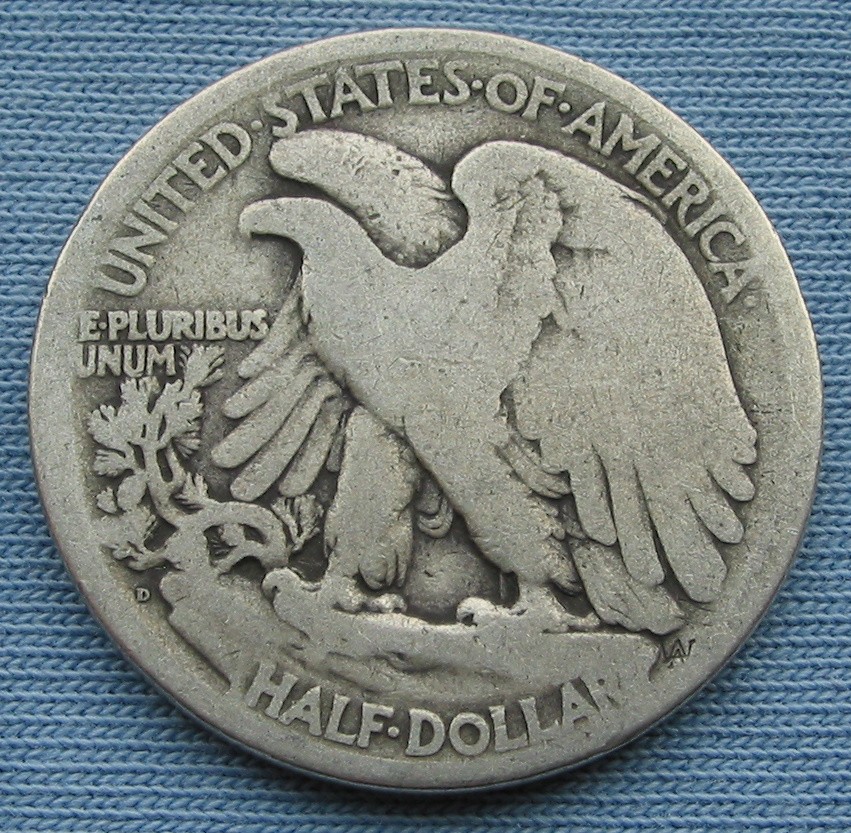 1920-D Walking Liberty Half Dollar (50C Denver)