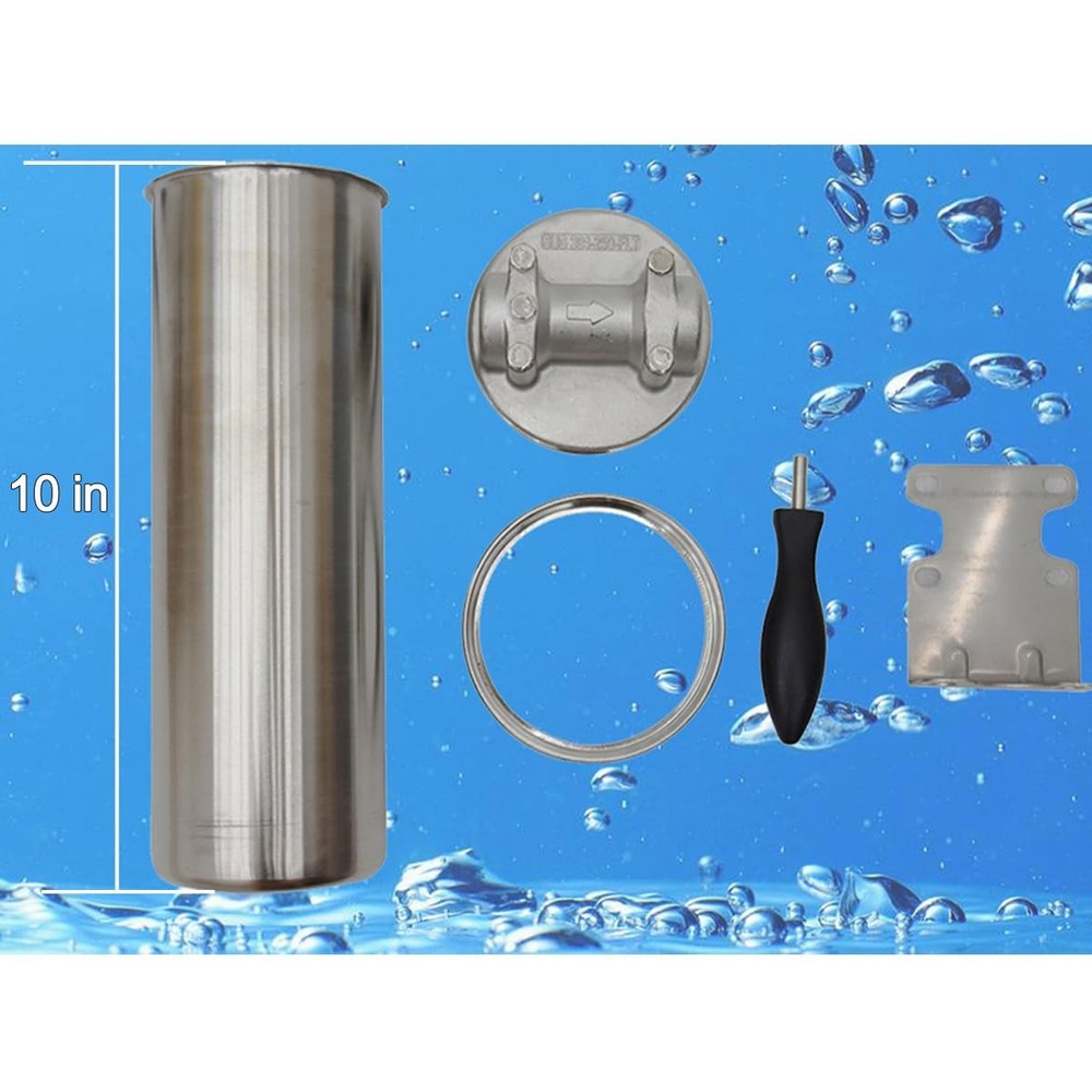 INTBUYING Heavy Duty Water Filter Shell Housing Whole House Water Purification