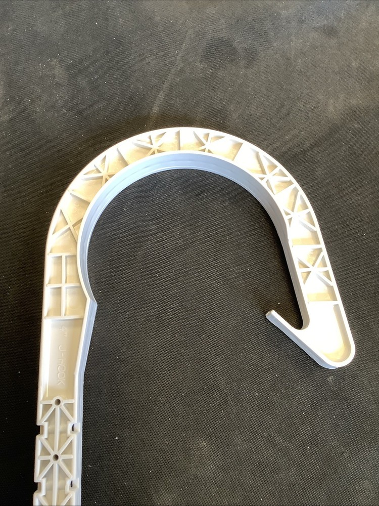 PVC 4” J-Hook Pipe Hanger. White. 33763 N13