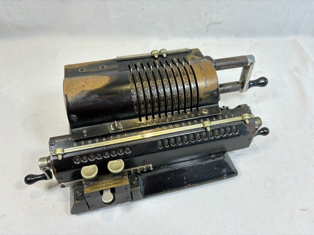 Original Odhner Vintage Calculator Machine