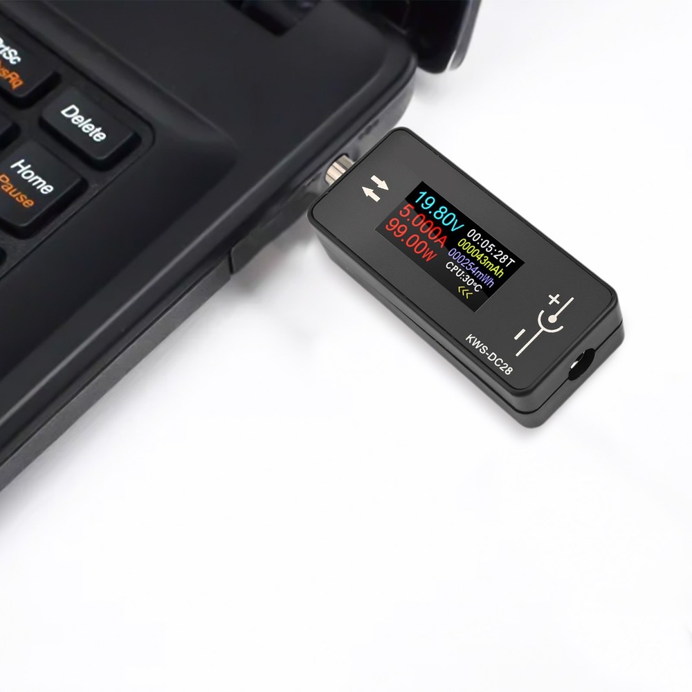 DC5525 Charging Tester with Intelligent Memory Function and Dual Display