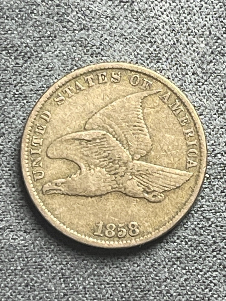 1858 FLYING EAGLE CENT (#144)