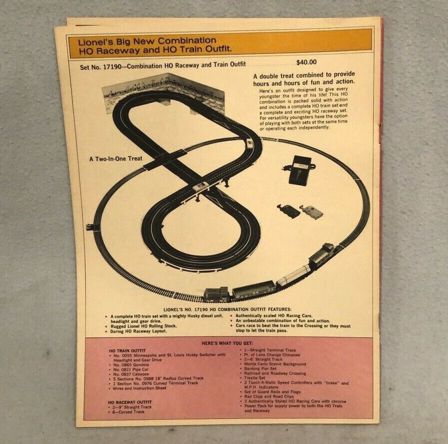 Lionel 1964, Two Different 1965 and 1966 Consumer Catalogs