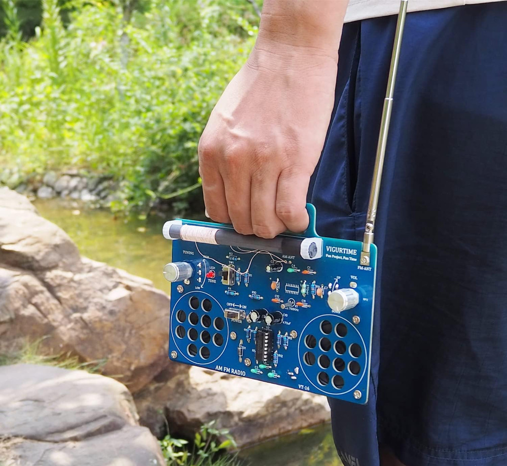 AM/FM Radio Kit | Soldering Project DIY Kit for Practicing Teaching Electronics