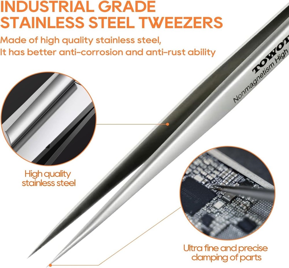 Curved Precision Tweezers for Electronics