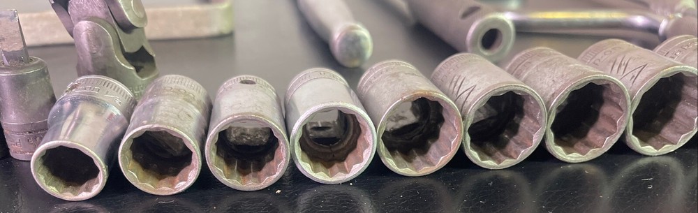 Vintage Snap On Tool Box With Misc. 20 Pc. Socket Tool Set