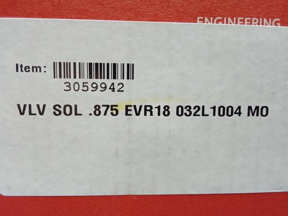 Danfoss Electronics - 032L1004 - Solenoid Valves EV Series 7/8" ODF - NEW
