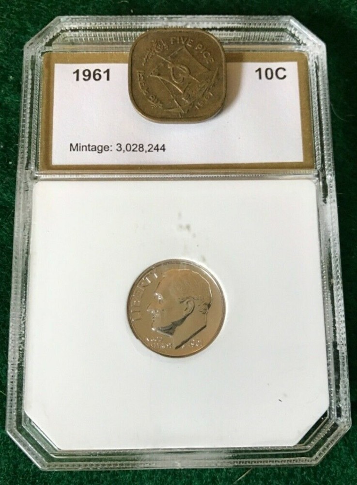 1961 Silver Proof Dimes -T