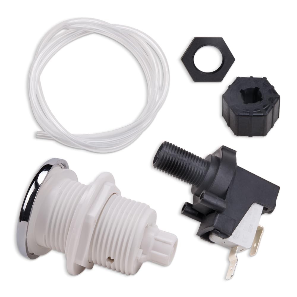1 Set Pneumatic Switch for Garbage Disposal 16A On Off Push Button Switch for...