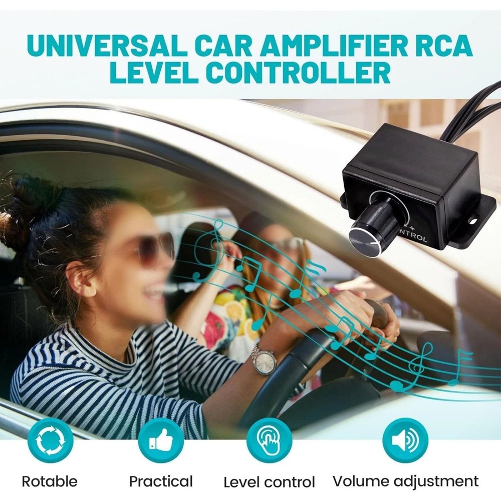 Subwoofer Level Knob RCA Remote Controller for Amplifier Volume Adjustment