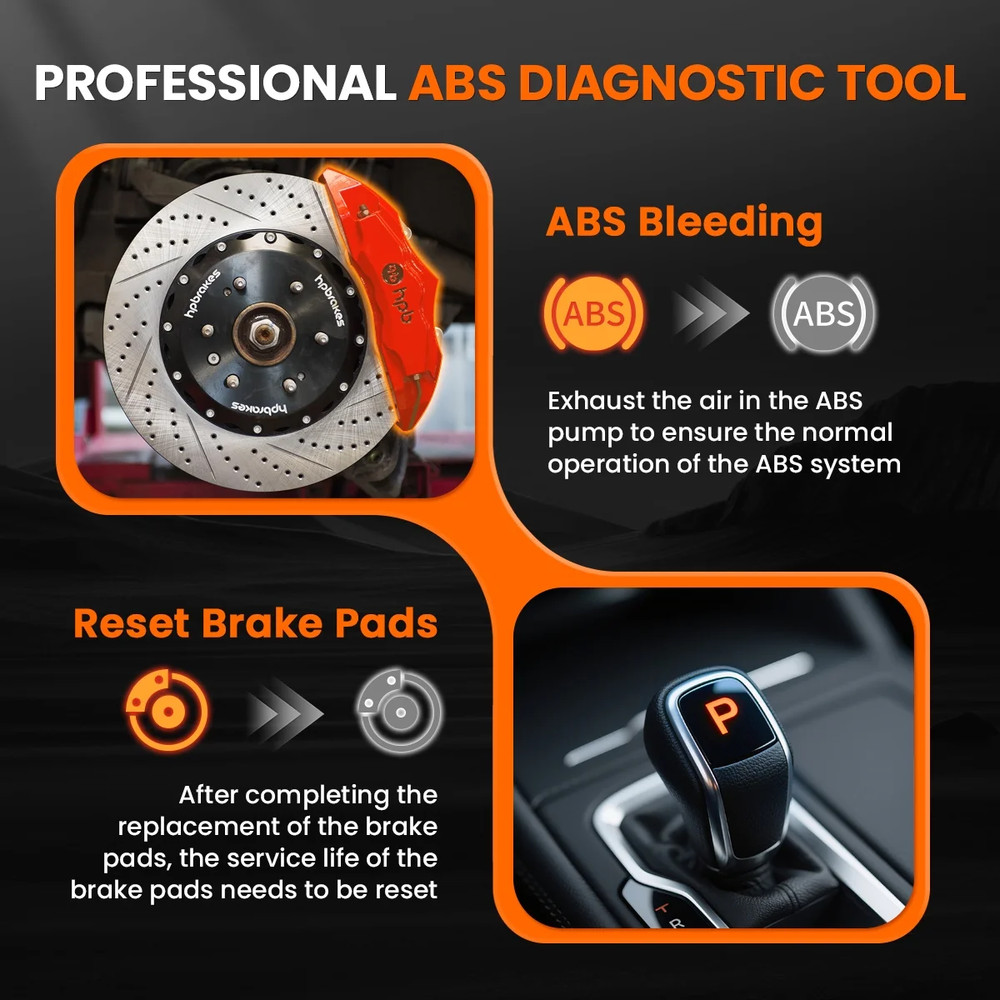 ABS SRS Scanner Diagnostic Tool Engine OBD2 Code Reader & Cranking Charging Test