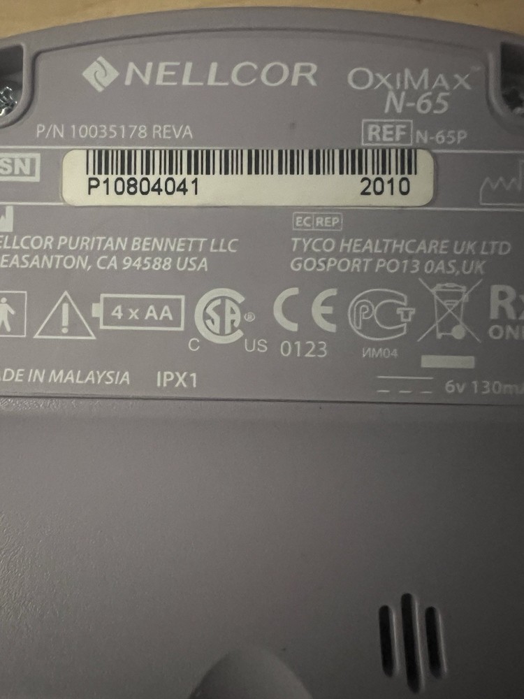 Nellcor Oximax N-65 Pulse Oximeter Sensor (Read Description)