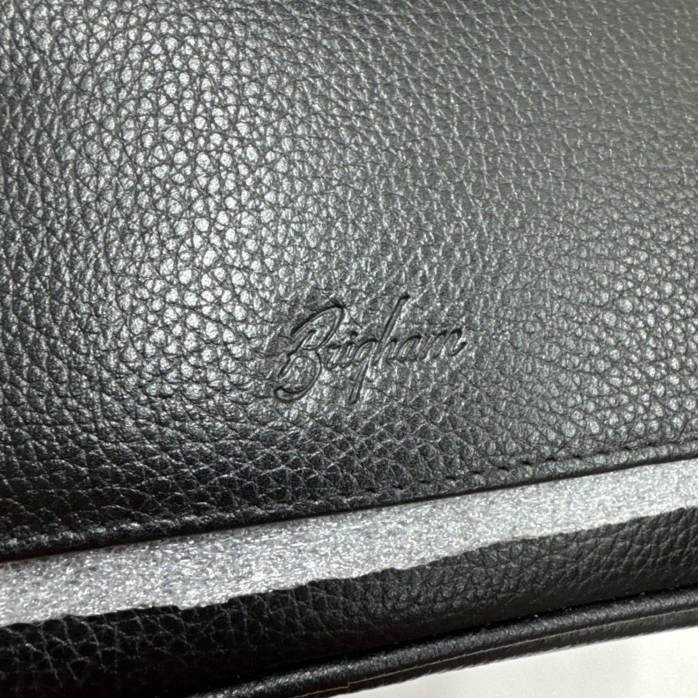 Brigham Genuine Leather 4 Pipe Case - Black - New