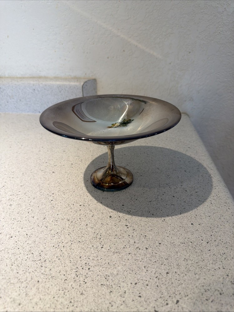 WM Rogers Pedestal Candy Dish Silverplated