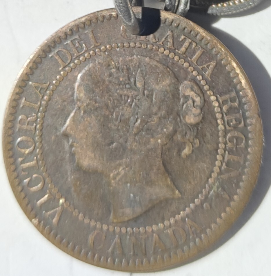 1859 Canada Large One Cent 9/10 Rd