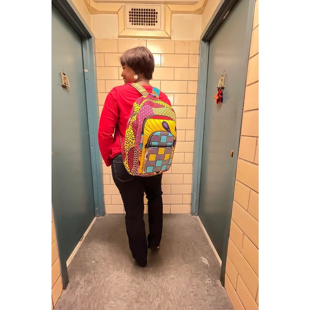Adult Ankara Patchwork African print backpack