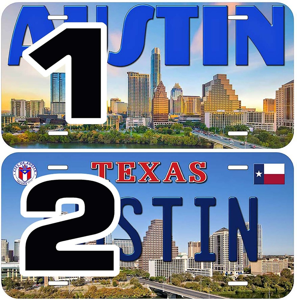 Austin Novelty Car License Plate