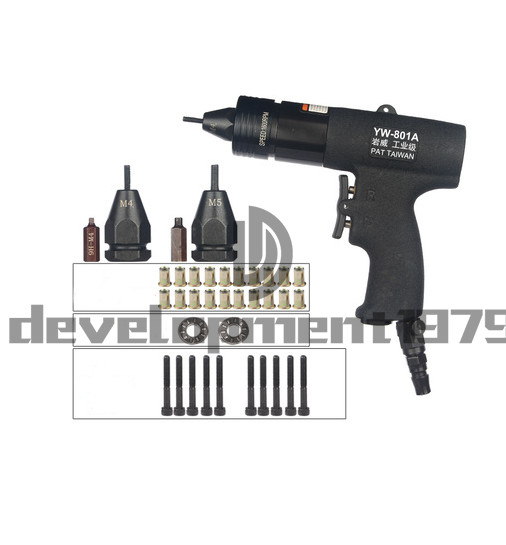 Pneumatic riveting nut gun Riveter Gun Power Riveting Tool Self Locking NEW