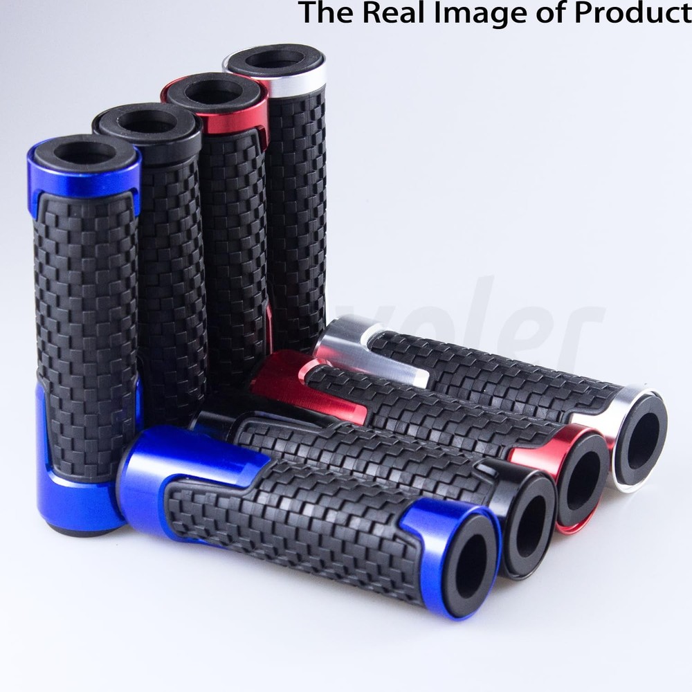 Amavoler Universal Motorcycle Handlebar Grips Fits for Medium, Black