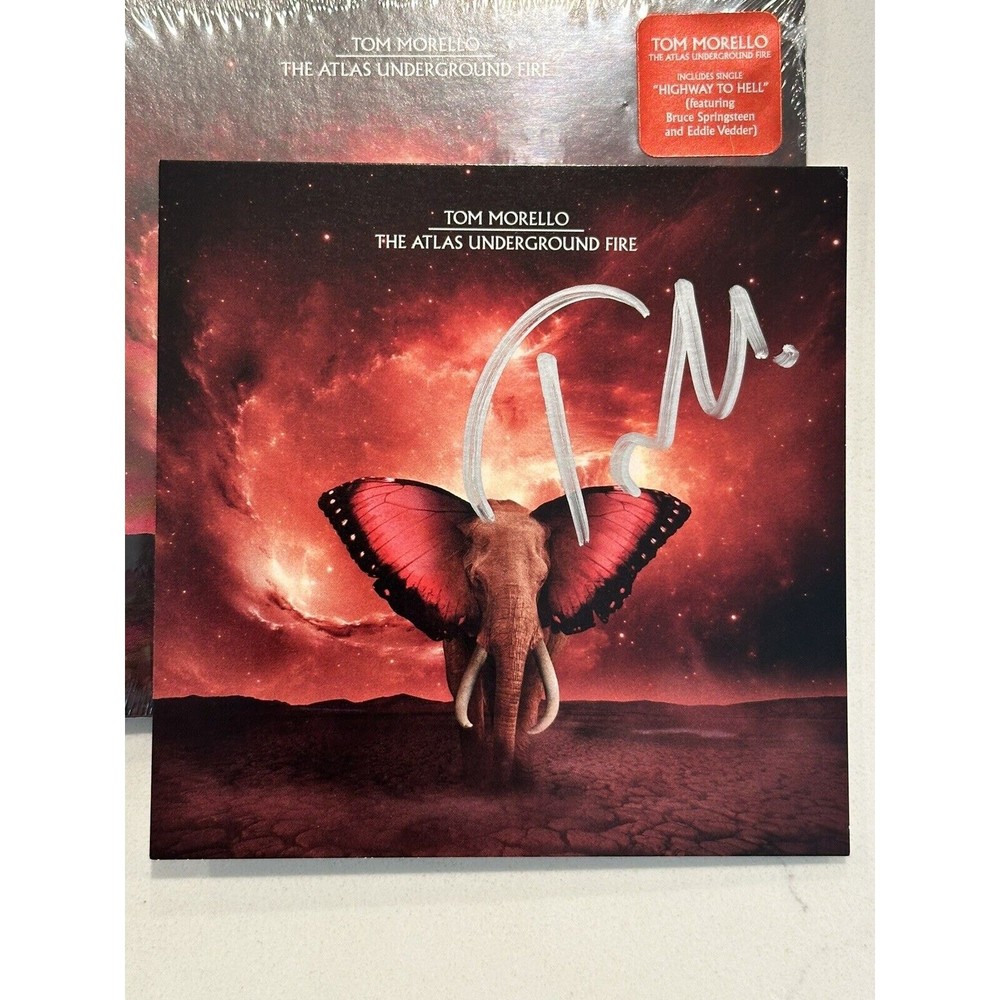 Rage Against The Machine Tom Morello Signed Autographed CD Cover #2