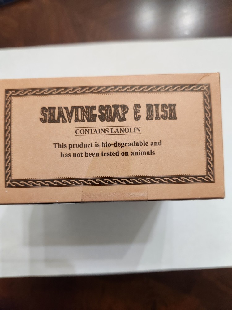 Mitchell's Wool Fat Shaving Soap with Ceramic Bowl